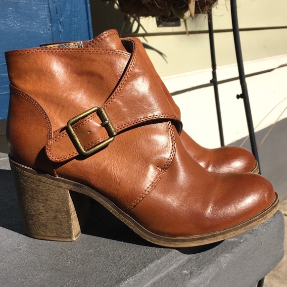 Rock & Candy Vegan Leather Wrapped Buckle Booties - Picture 1 of 13